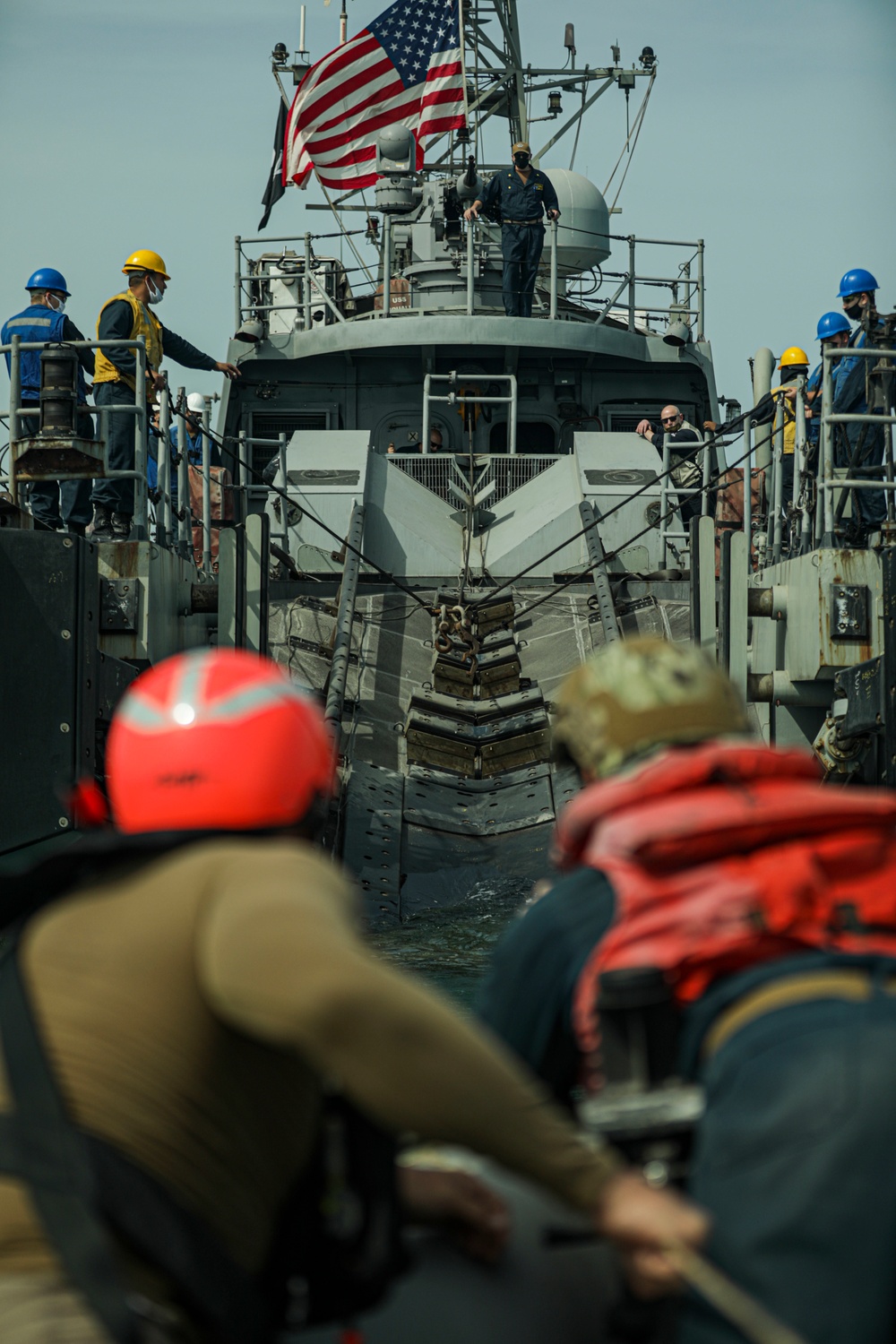 USS Squall small boat operation training