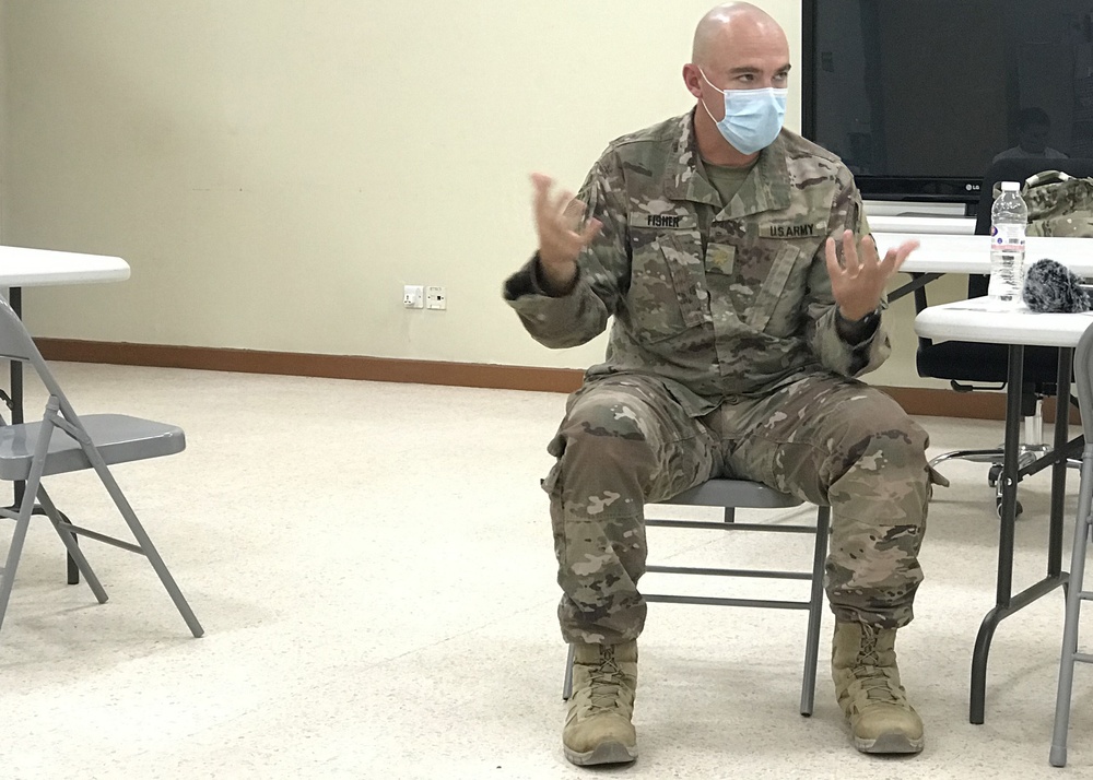 Centcom microbiologist meets with Army chaplains to discuss their COVID-19 concerns