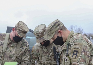 1-410th Brigade Engineer Battalion does route recon for driver training