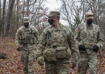 1-410th Brigade Engineer Battalion does route recon for driver training