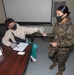 MRF-D Advanced Echelon receive a COVID-19 test