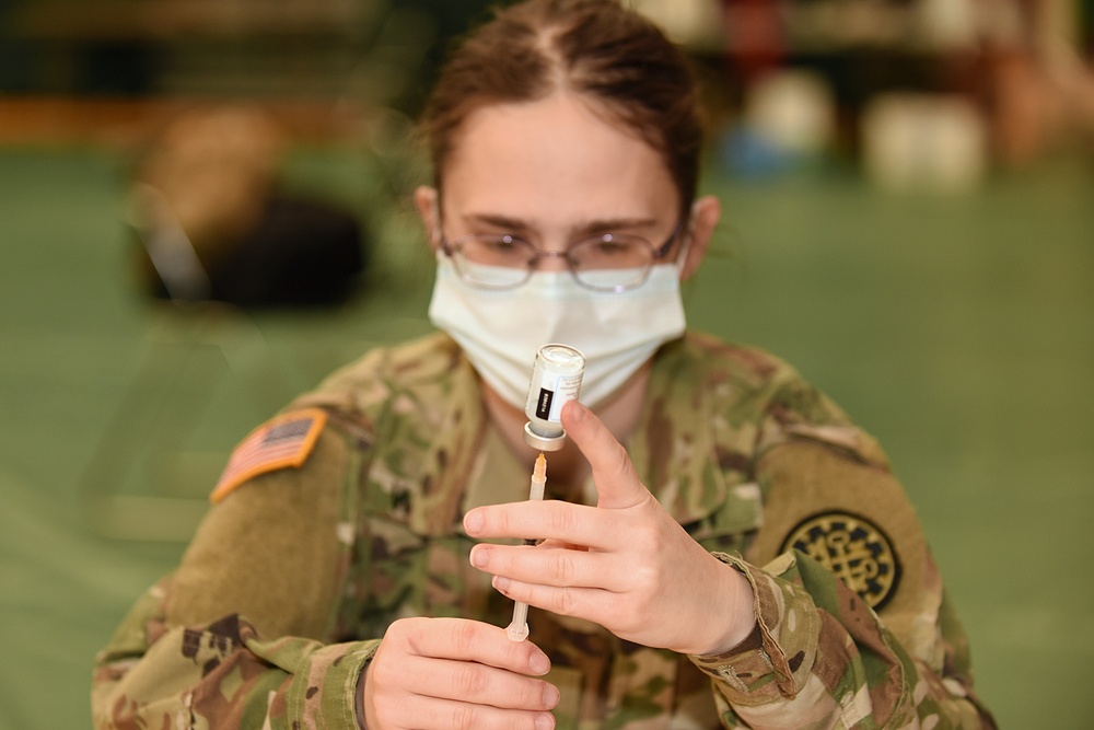 Michigan’s Task Force Spartan Administers the COVID-19 Vaccine