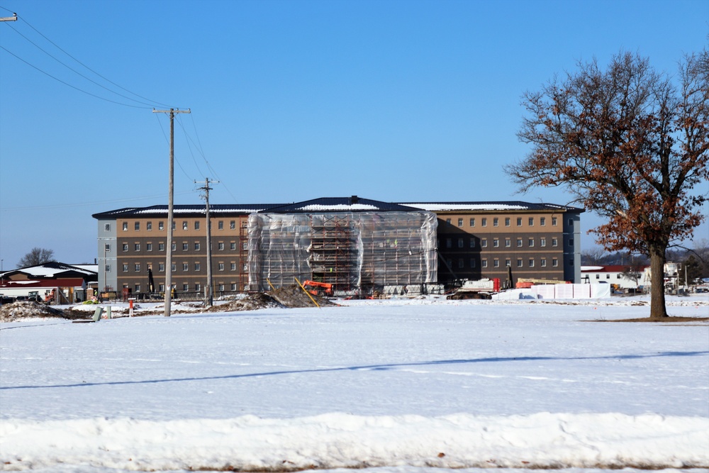 Construction of new, modern barracks building continues at Fort McCoy