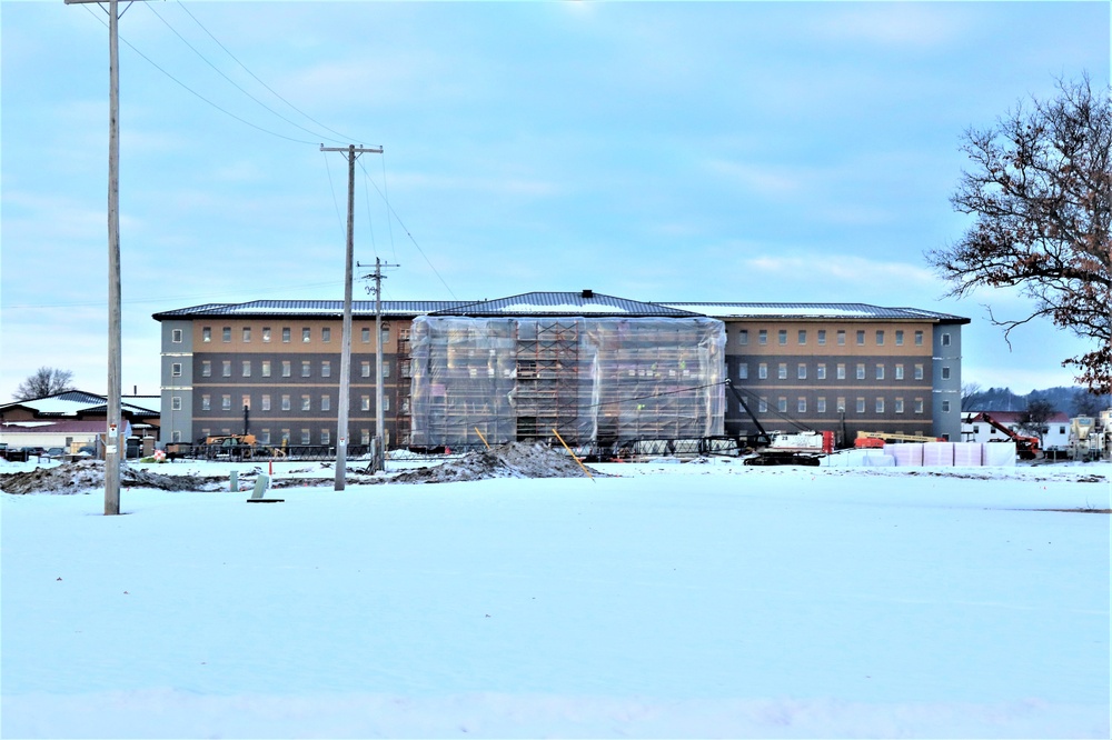 Construction of new, modern barracks building continues at Fort McCoy