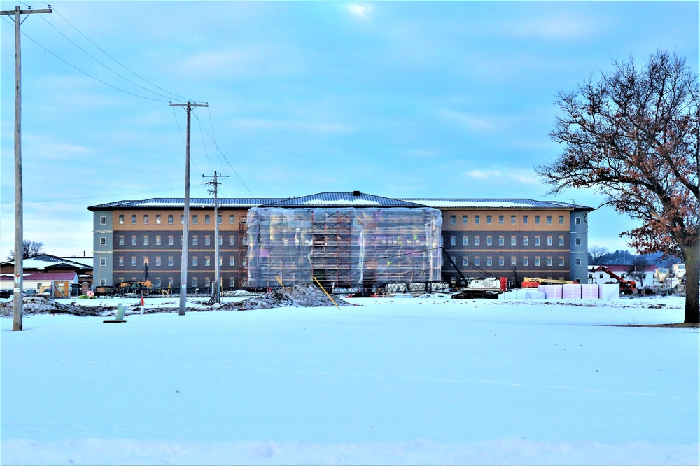 Construction of new, modern barracks building continues at Fort McCoy