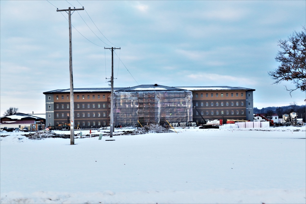 Construction of new, modern barracks building continues at Fort McCoy