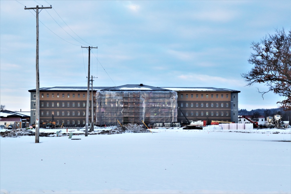 Construction of new, modern barracks building continues at Fort McCoy