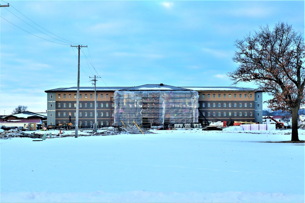 Construction of new, modern barracks building continues at Fort McCoy