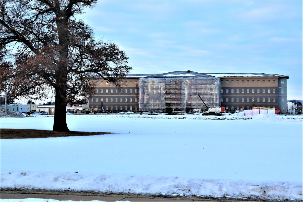 Construction of new, modern barracks building continues at Fort McCoy