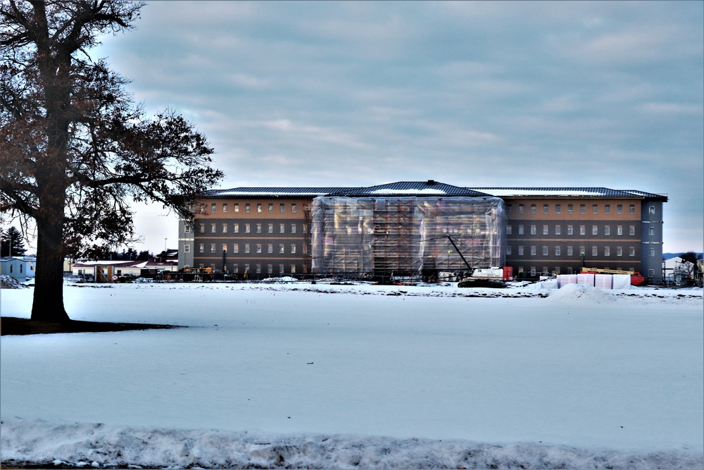 Construction of new, modern barracks building continues at Fort McCoy