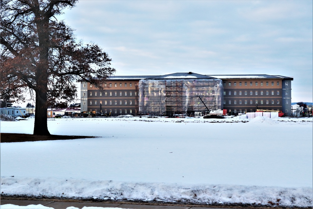 Construction of new, modern barracks building continues at Fort McCoy