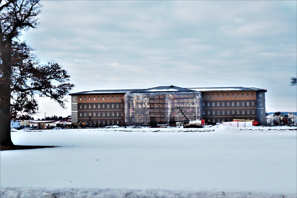 Construction of new, modern barracks building continues at Fort McCoy