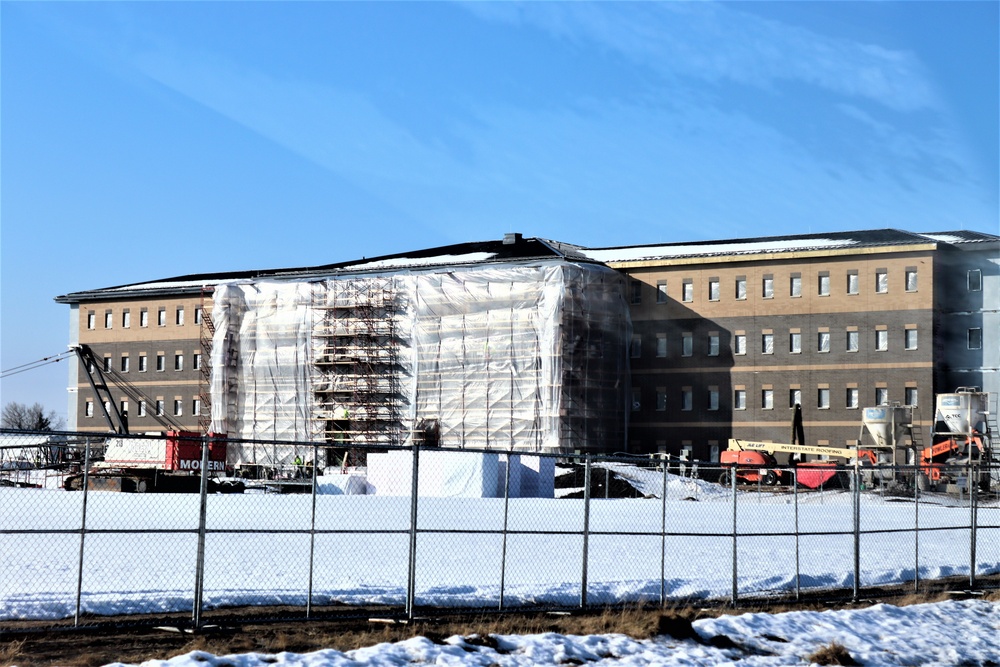 Construction of new, modern barracks building continues at Fort McCoy