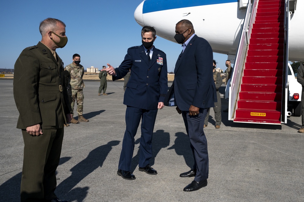 Secretary Austin Arrives in Japan