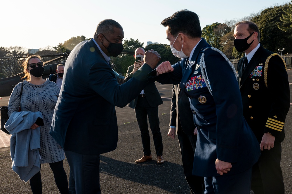 Secretary Austin Arrives in Japan