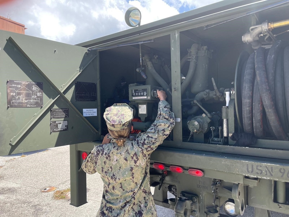 Seabees Operate MK28C Fuel Service Body