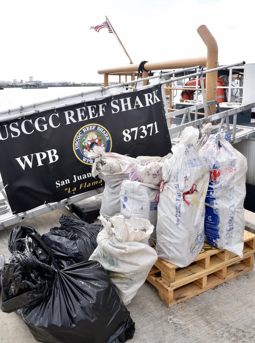 Coast Guard transfers 3 smugglers, over $6.6 million in seized cocaine to federal agents in Puerto Rico, following interdiction near Mona Island, Puerto Rico