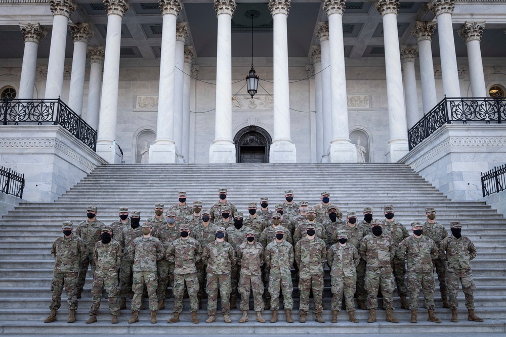 Kansas National Guard unit photos in DC