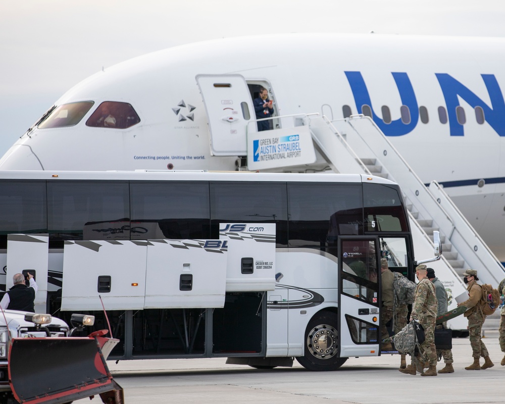 Michigan National Guard Soldiers Return from D.C.