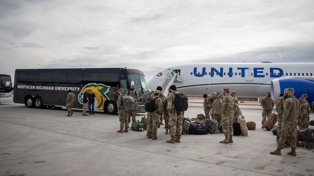 Michigan National Guard Soldiers Return from D.C.