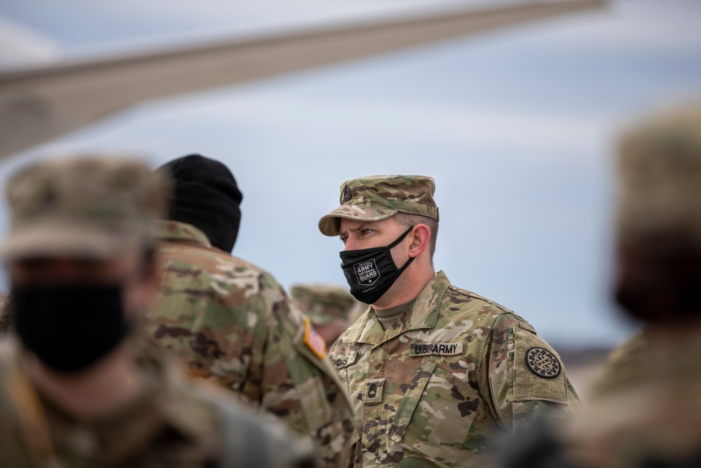 Michigan National Guard Soldiers Return from D.C.