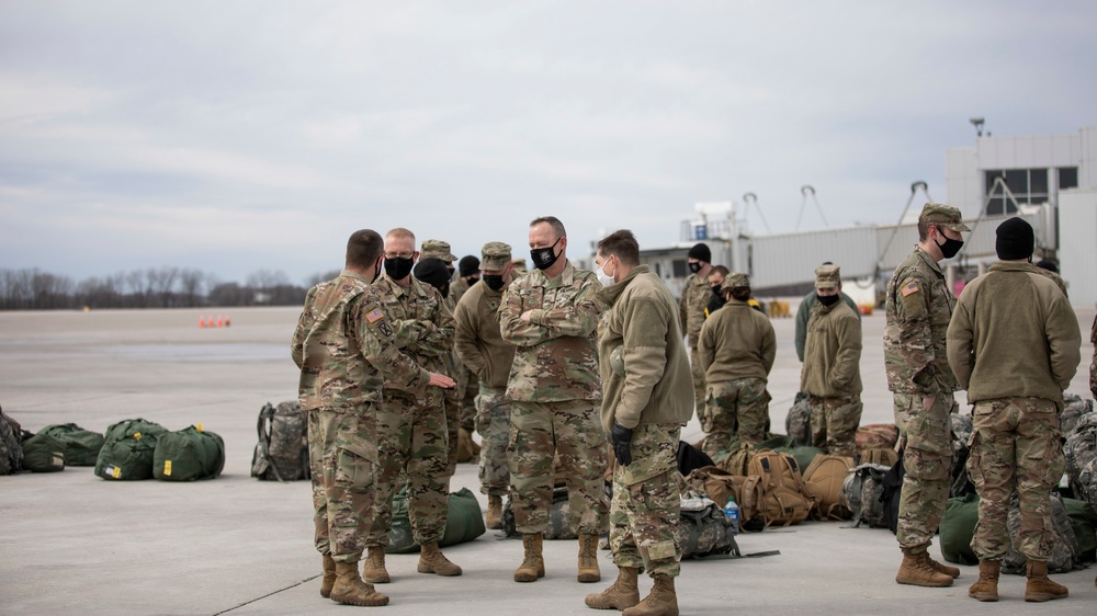 Michigan National Guard Soldiers Return from D.C.