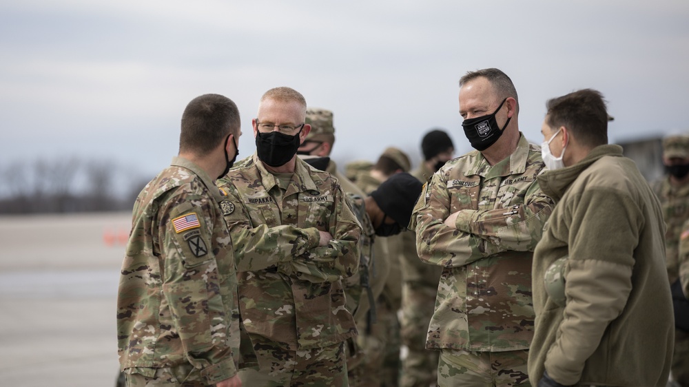 Michigan National Guard Soldiers Return from D.C.