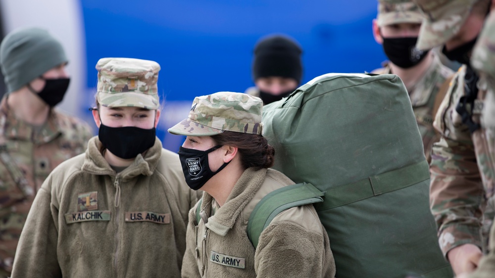 Michigan National Guard Soldiers Return from D.C.