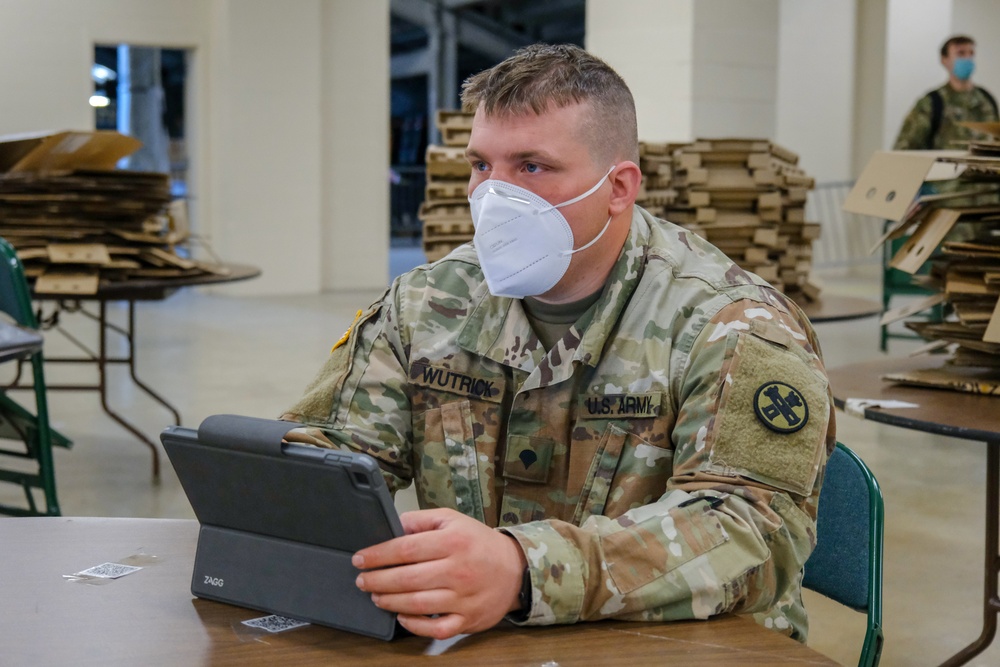 U.S. Army Soldiers support COVID response in Cleveland