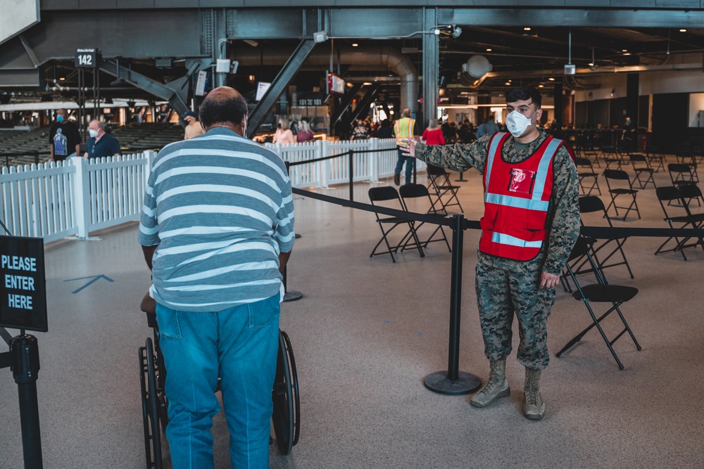 Vaccinations Continue at Globe Life Field