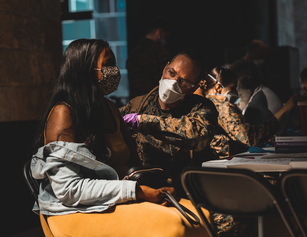 Vaccinations Continue at Globe Life Field