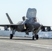 F-35B prepares to launch for the first ski jump short takeoff with weapons aboard ITS Cavour