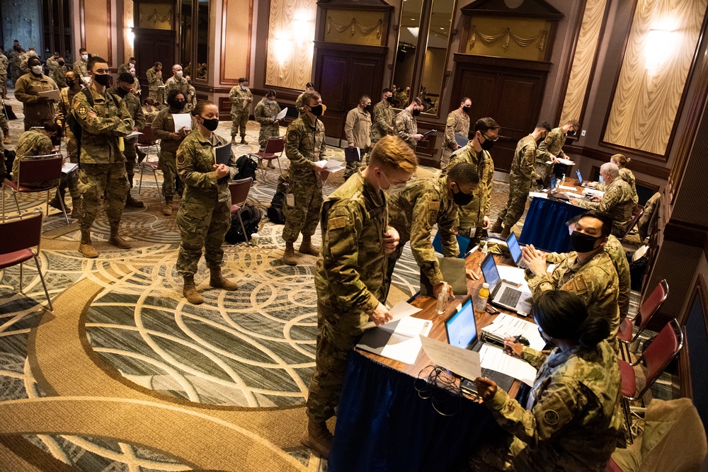 Deployed Active-duty Airmen train for North Carolina CVC ops