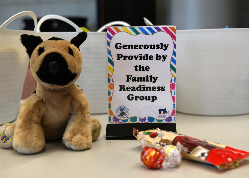 104th Fighter Wing Airman and Family Readiness Center hosts Candy Morale Event