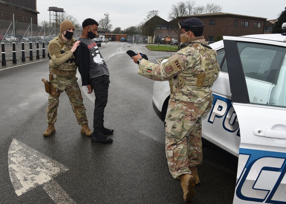 RAF Mildenhall tests base defense during exercise