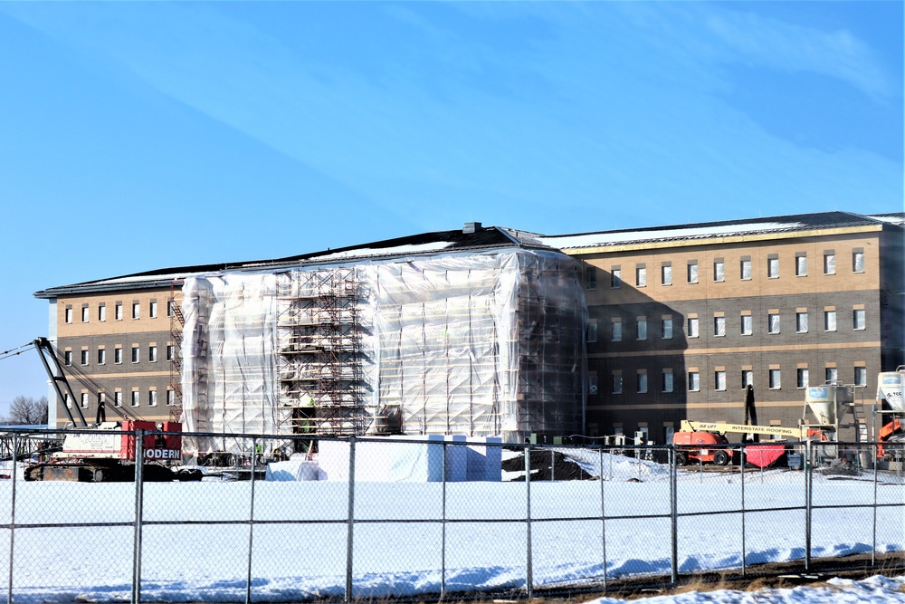 Construction of new, modern barracks building continues at Fort McCoy