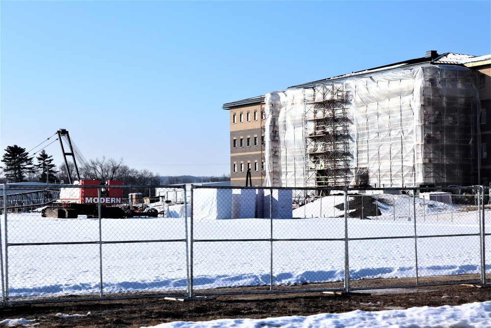 Construction of new, modern barracks building continues at Fort McCoy