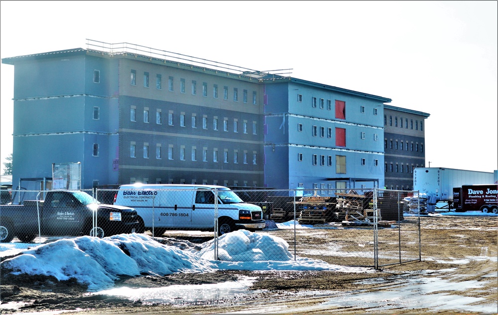 Construction of new, modern barracks building continues at Fort McCoy