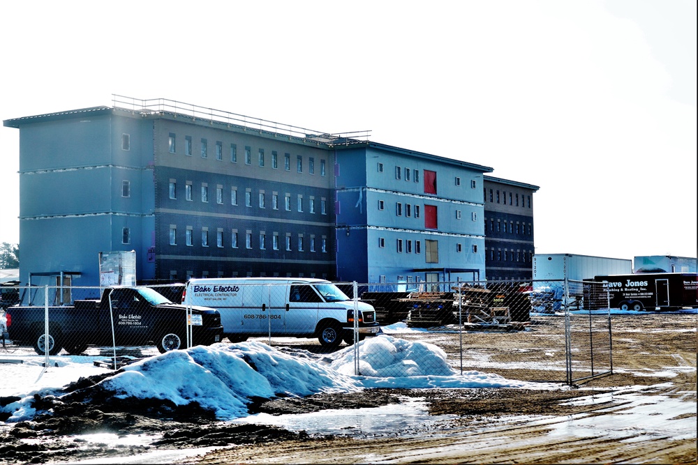 Construction of new, modern barracks building continues at Fort McCoy