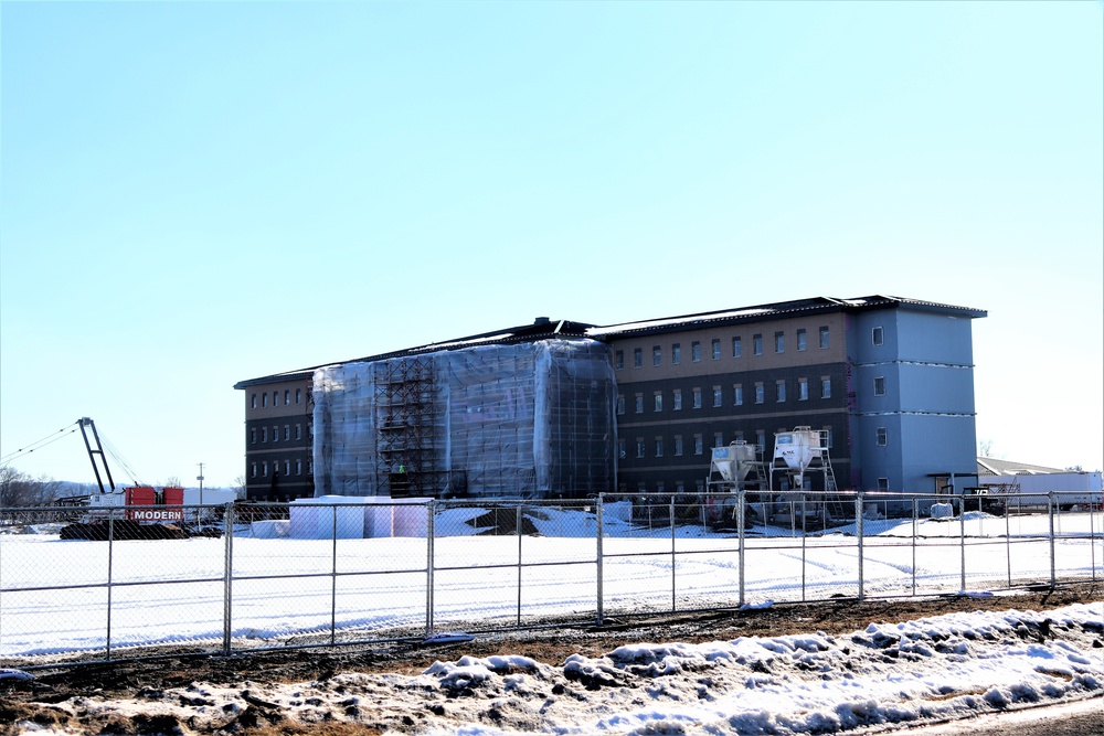 Construction of new, modern barracks building continues at Fort McCoy