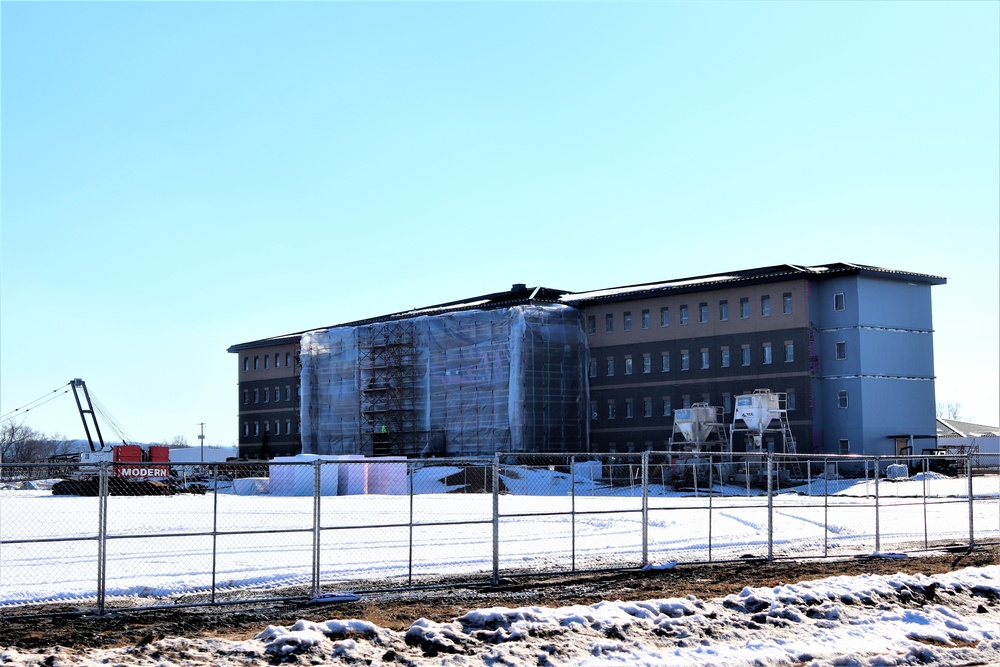 Construction of new, modern barracks building continues at Fort McCoy