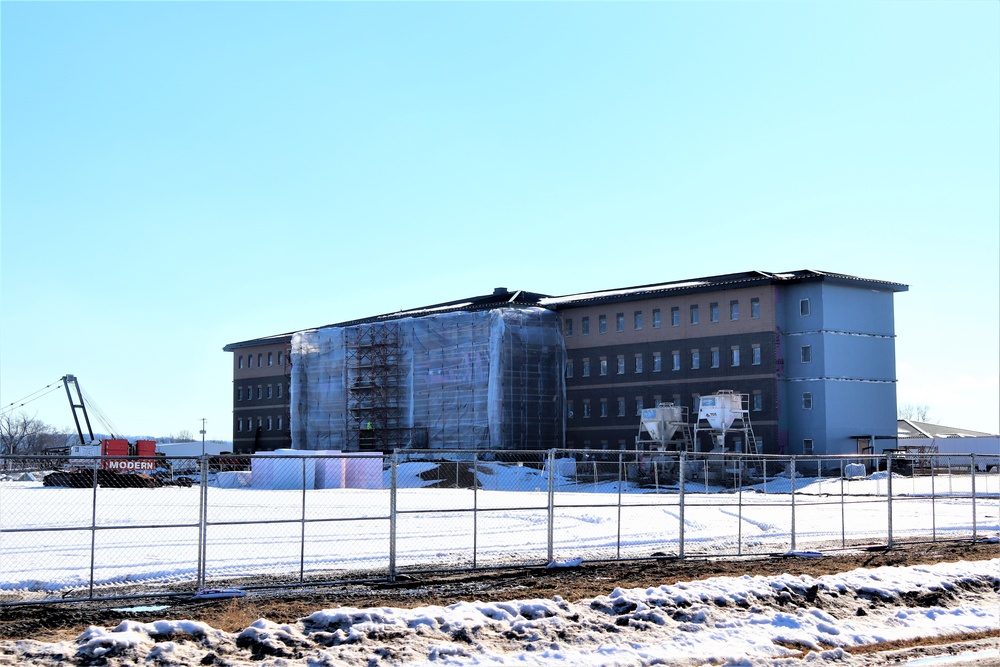 Construction of new, modern barracks building continues at Fort McCoy