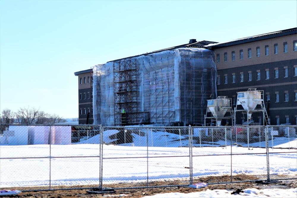 Construction of new, modern barracks building continues at Fort McCoy