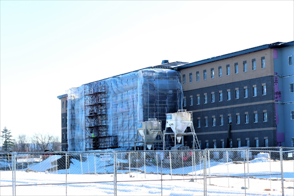 Construction of new, modern barracks building continues at Fort McCoy