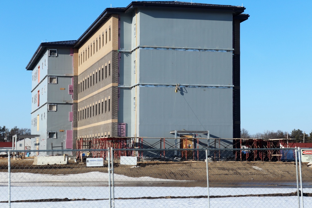 Construction of new, modern barracks building continues at Fort McCoy