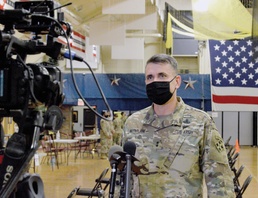 Carson opens vaccine site at SEC