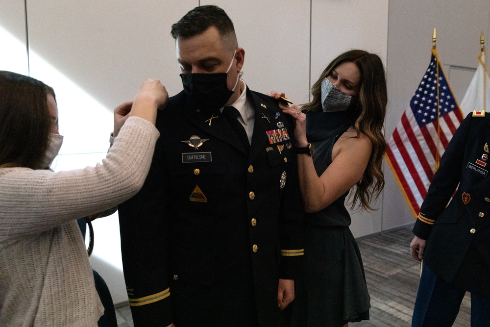 Major Alan Dufresne promoted to lieutenant colonel