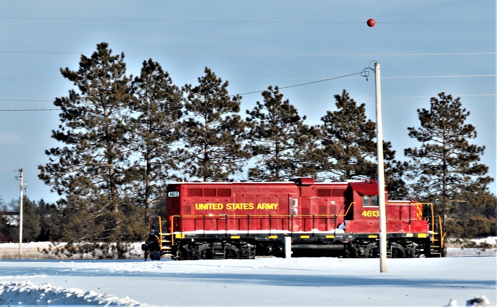 Army locomotive at Fort McCoy