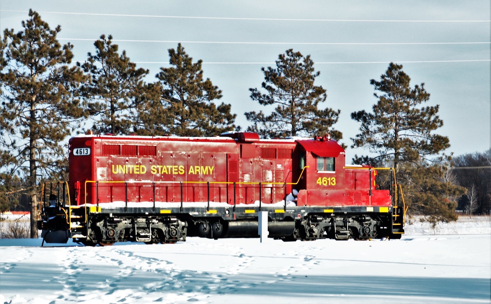 Army locomotive at Fort McCoy