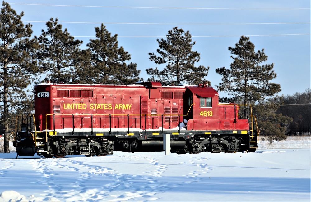 Army locomotive at Fort McCoy